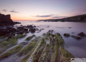 Bigton at sunset, mainland Shetland, Scotland