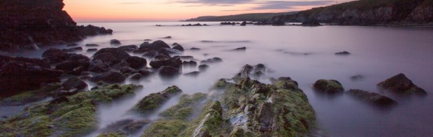 Bigton at sunset, mainland Shetland, Scotland