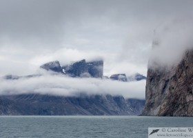 Mountains at Icy Arm, Buchan Gulf, Baffin Island. (c) Caroline Weir.